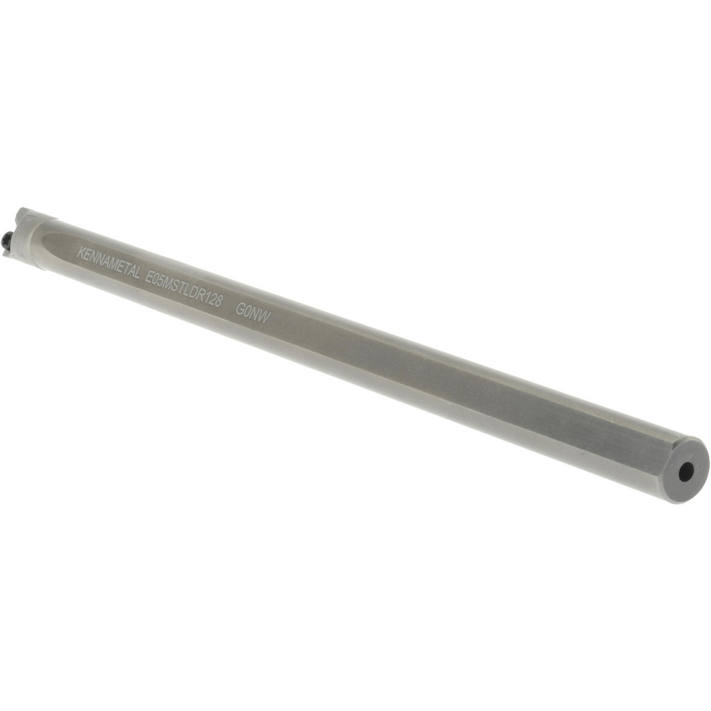 Kennametal Indexable Boring Bar: E05MSTLDR128, 0.3600" Min Bore, Right Hand, 5 deg Lead, Solid Carbide (Shank) & Steel (Head) - 1270973