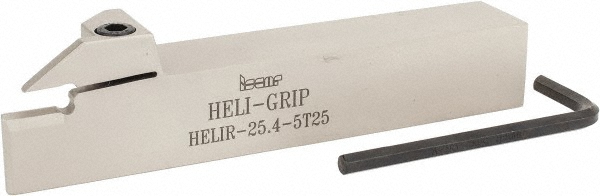 Iscar Indexable Grooving Toolholder: HELIL 25.4-6T30, External, Left Hand, 2.36" Max Workpiece Dia - 2500457