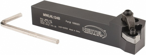 Ingersoll Cutting Tools Indexable Turning Toolholder: TWLNR16-4D-TB, 95.0 deg Lead Angle, Clamp - 6187244