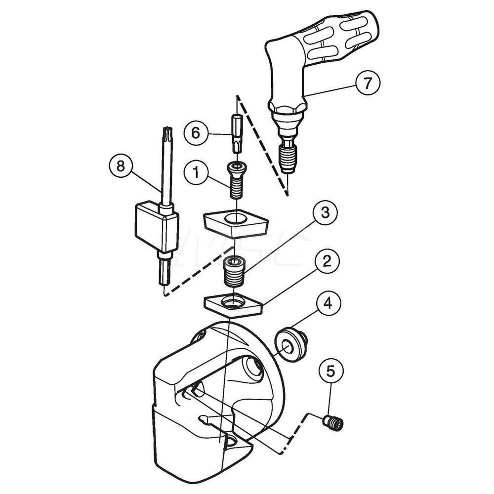 Sandvik Coromant Modular Turning & Profiling Head: Size 25, 23 mm Head Length, Left Hand - 6536144