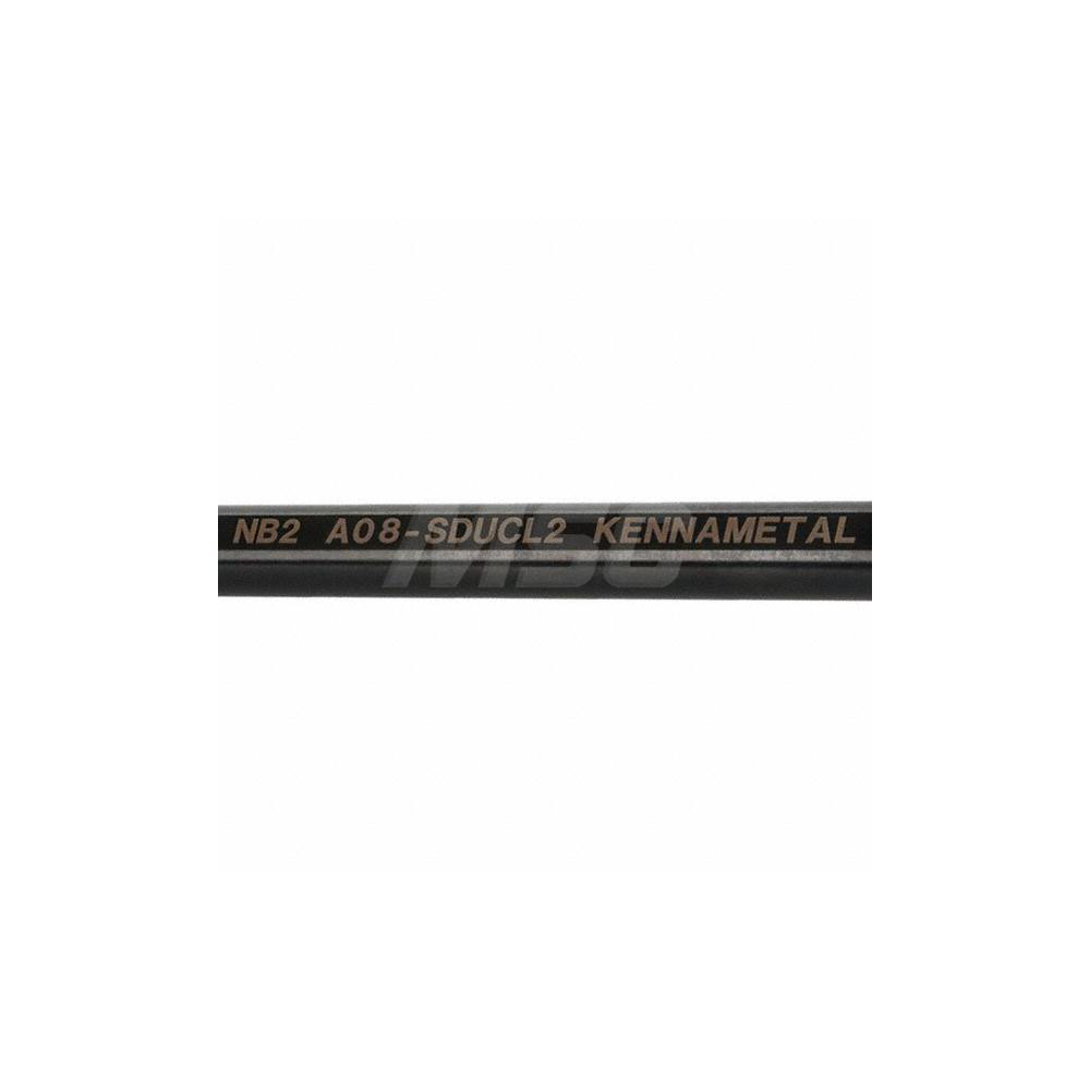 Kennametal Indexable Boring Bar: A08SDUCL2, 18.54 mm Min Bore, Left Hand, 12.70 mm Shank Dia, -3 deg Lead, Steel - 1328621
