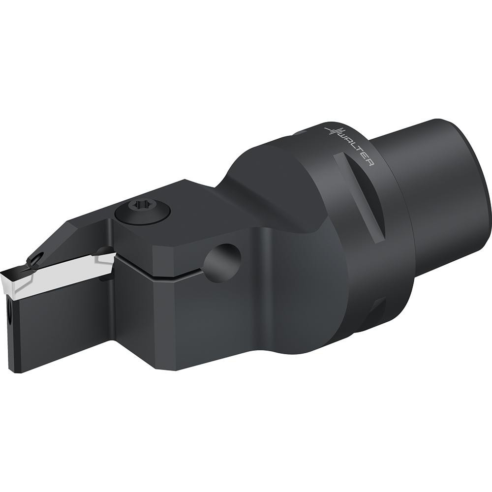 Walter Modular Grooving Head: Right Hand, Cutting Head, System Size C4, Uses GX..E.. & GX..F.. Size GX24-3 Inserts - 7957638