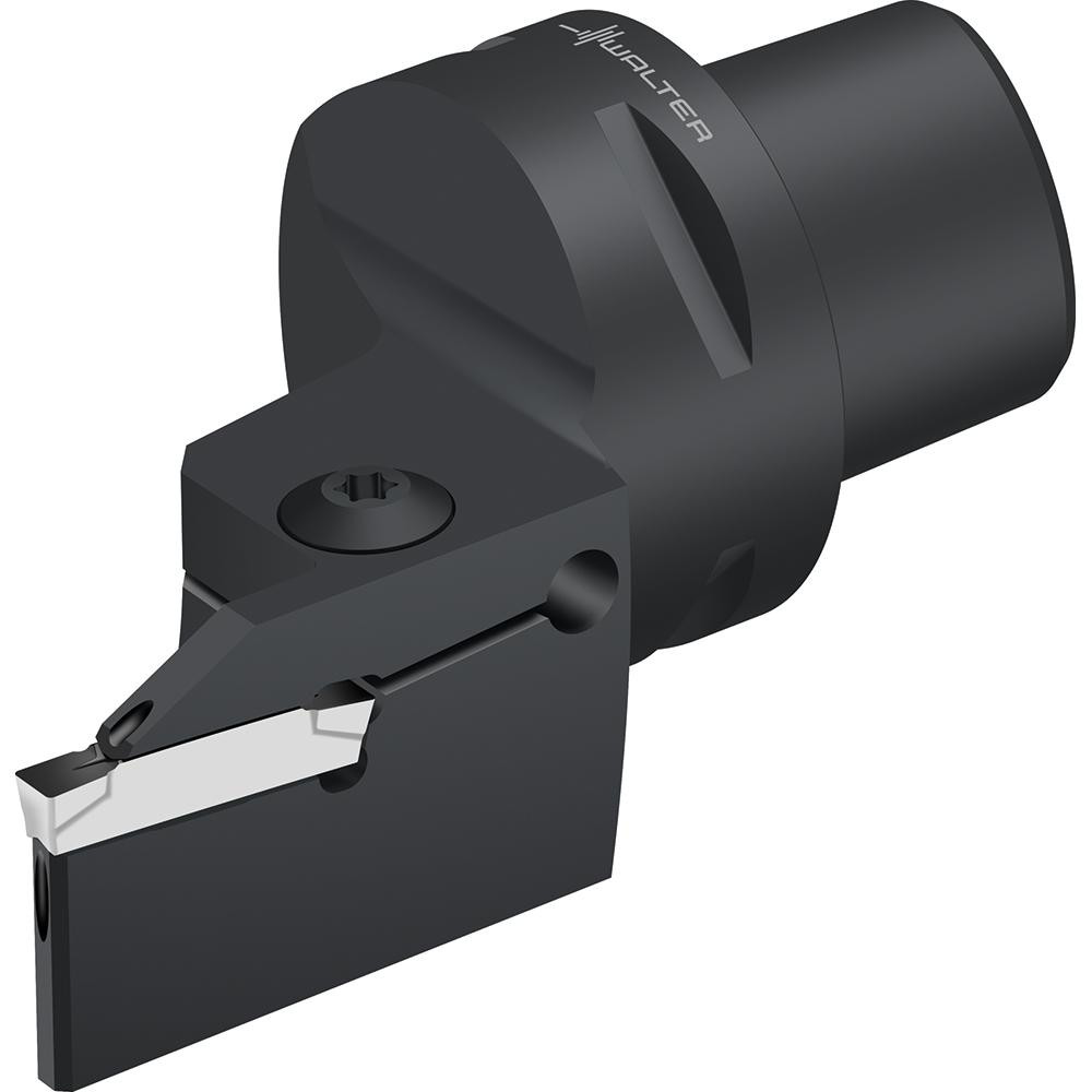 Walter Modular Grooving Head: Right Hand, Cutting Head, System Size C4, Uses GX..E.. & GX..F.. Size GX24-3 Inserts - 7957638