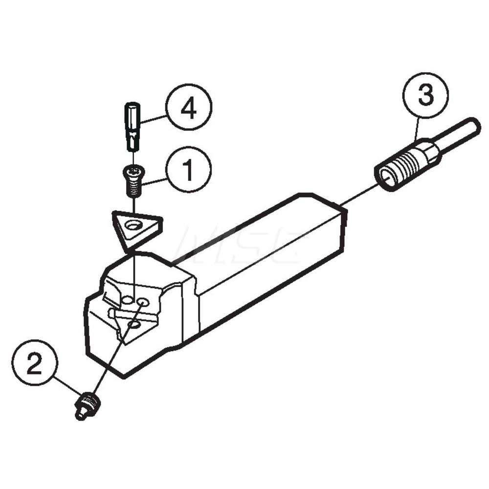 Sandvik Coromant Indexable Turning Toolholder: QS-SCLCR06082XHP, Screw - 6224890