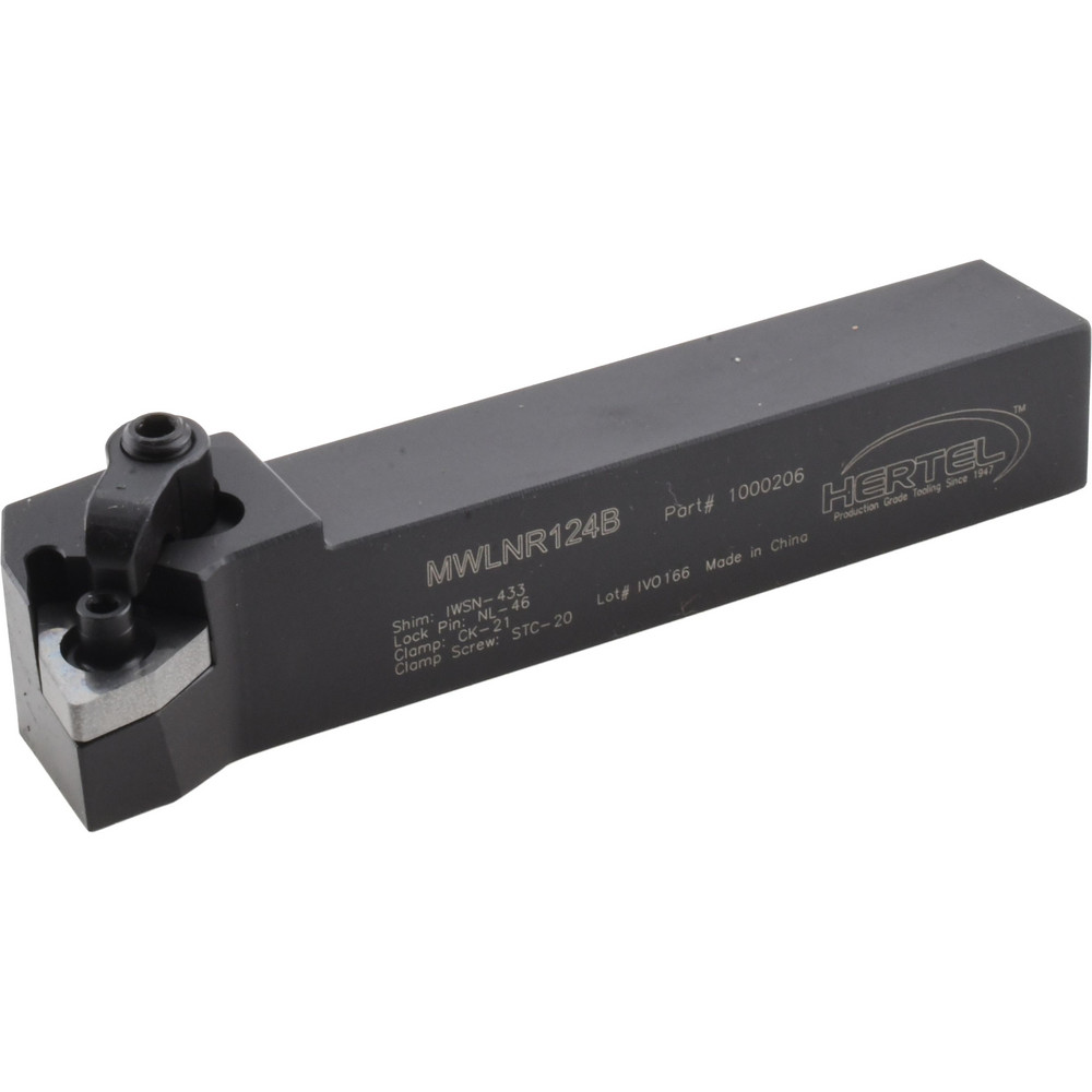 Hertel Indexable Turning Toolholder: MWLNL164D 1" SHANK, Clamp & Screw - 1000210