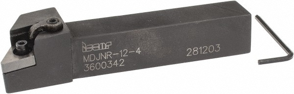 Hertel Indexable Turning Toolholder: MDJNL124B 3/4" SHANK, Clamp & Screw - 1000115