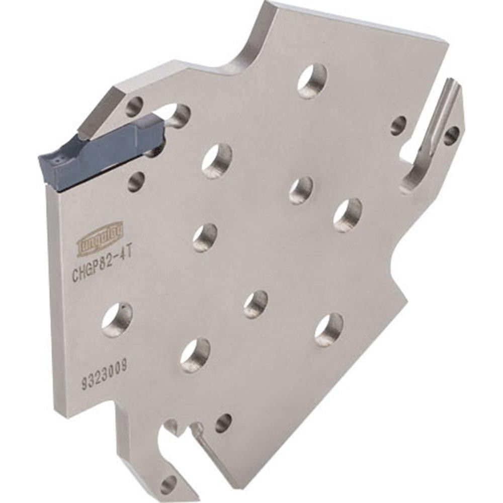 Tungaloy Indexable Cut-Off Blades; End Type: Triple Pocket; Hand: Neutral; Blade Height (mm): 42.00; Blade Width (mm): 3.00; Blade Style: CHGP; Compatible Insert Style: S..; D..; Compatible Insert Size Code: 3; Tool Material: Steel; Insert Holding Method: Self Grip - 6793108