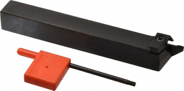 Seco Indexable Cutoff Toolholder: 0.492" Max Depth of Cut, 1" Max Workpiece Dia, 2 mm Min Insert Width, Right Hand - 02828756