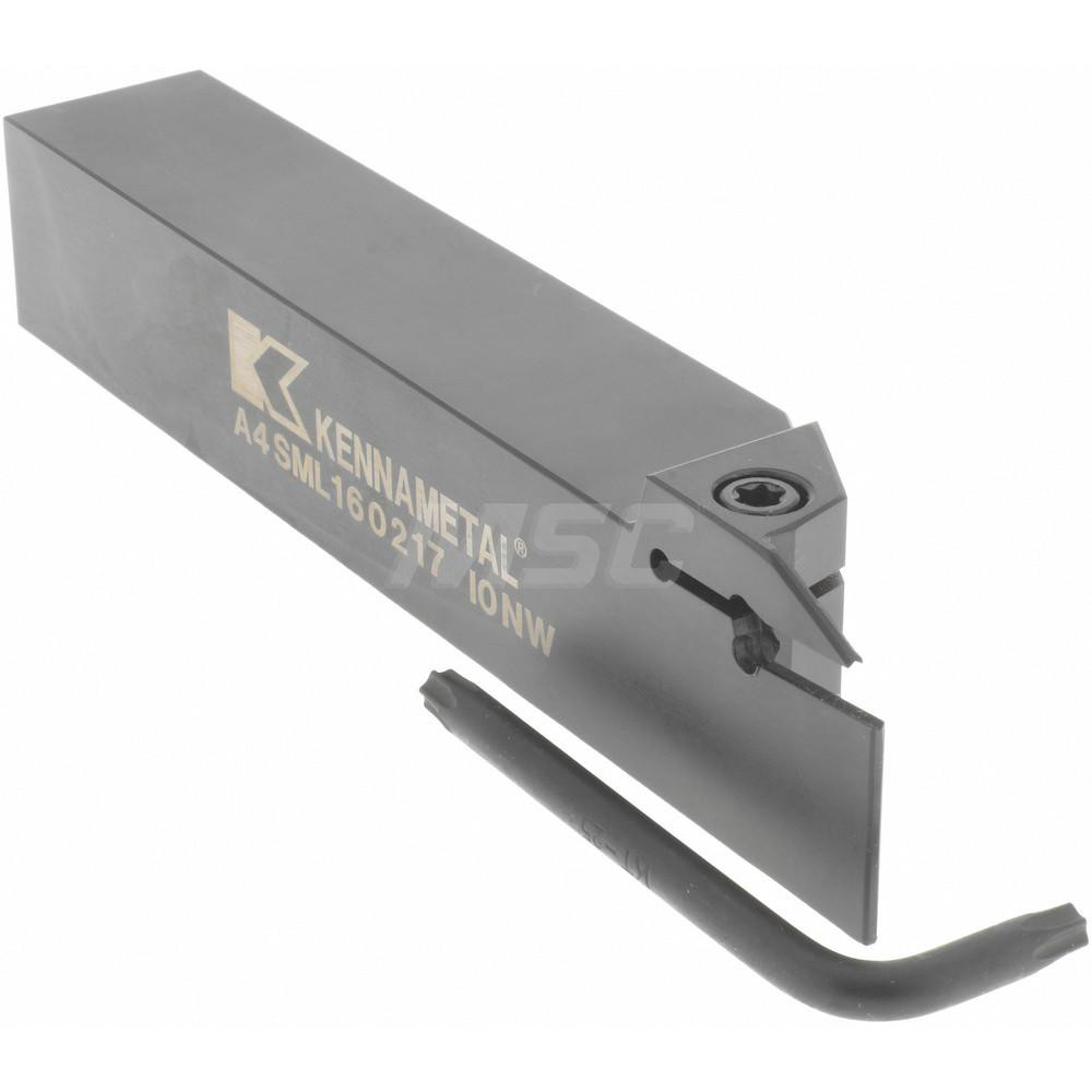 Kennametal Indexable Grooving-Cutoff Toolholder: A4SML160217, 0.079" Min Groove Width, 0.670" Max Depth of Cut, Left Hand - 2976494