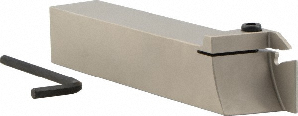Iscar Indexable Grooving-Cutoff Toolholder: GHGR 31.7-632, 0.236 to 0.315" Groove Width, 1.26" Max Depth of Cut, Right Hand - 2800780