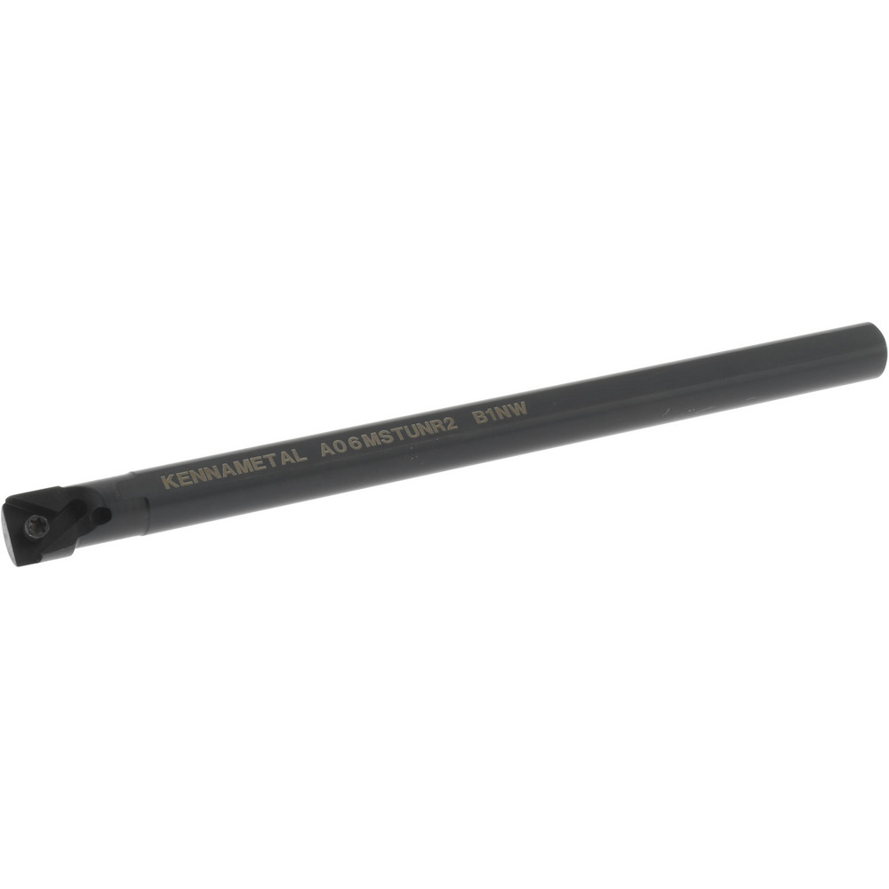 Kennametal Indexable Boring Bar: A08STUNR2, 15.24 mm Min Bore, Right Hand, 12.70 mm Shank Dia, -3 deg Lead, Steel - 1094739