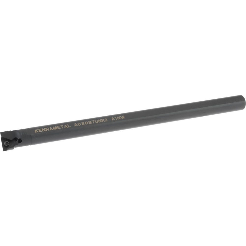 Kennametal Indexable Boring Bar: A08STUNR2, 15.24 mm Min Bore, Right Hand, 12.70 mm Shank Dia, -3 deg Lead, Steel - 1094739