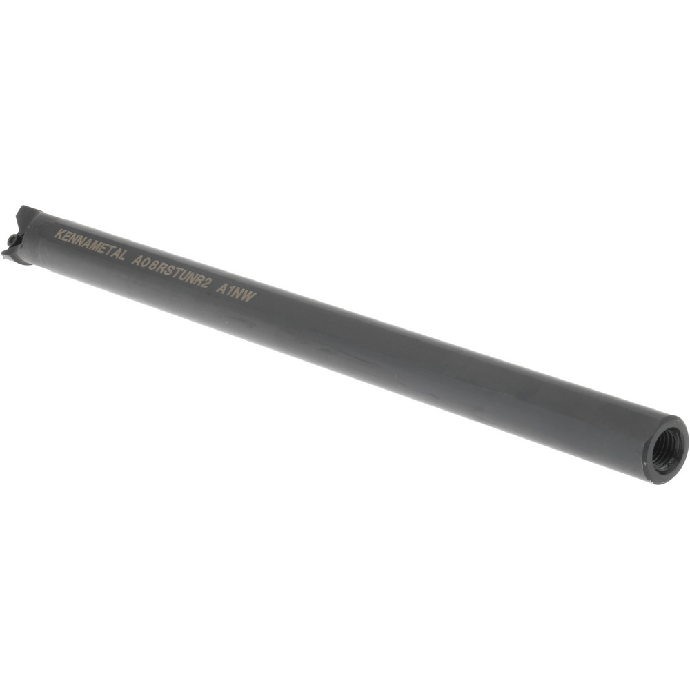Kennametal Indexable Boring Bar: A08STUNR2, 15.24 mm Min Bore, Right Hand, 12.70 mm Shank Dia, -3 deg Lead, Steel - 1094739