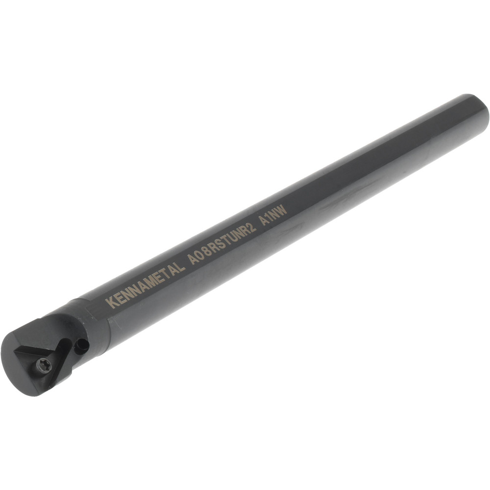 Kennametal Indexable Boring Bar: A08STUNR2, 15.24 mm Min Bore, Right Hand, 12.70 mm Shank Dia, -3 deg Lead, Steel - 1094739