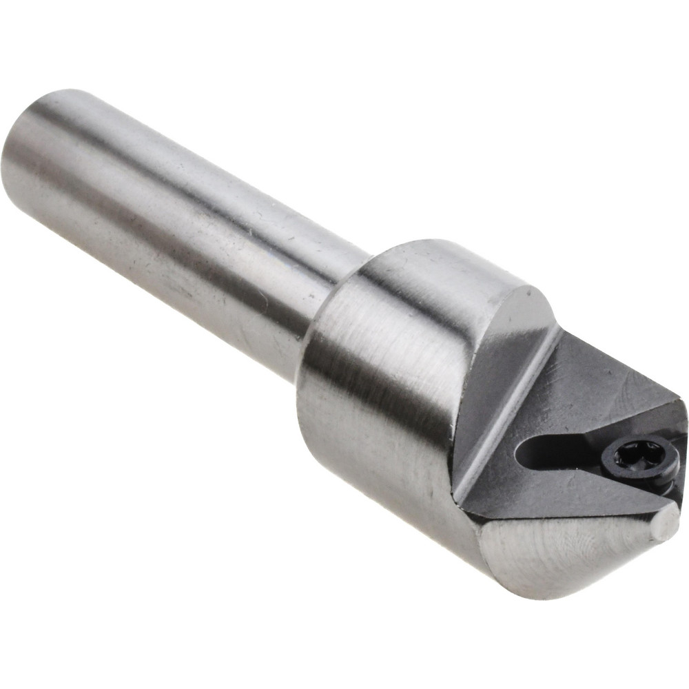 Everede Tool Indexable Boring Bar: 5/16 DIA X 4.0 5 DEG, 0.3600" Min Bore, 5 deg Lead, Solid Carbide (Shank) & Steel (Head) - 00693