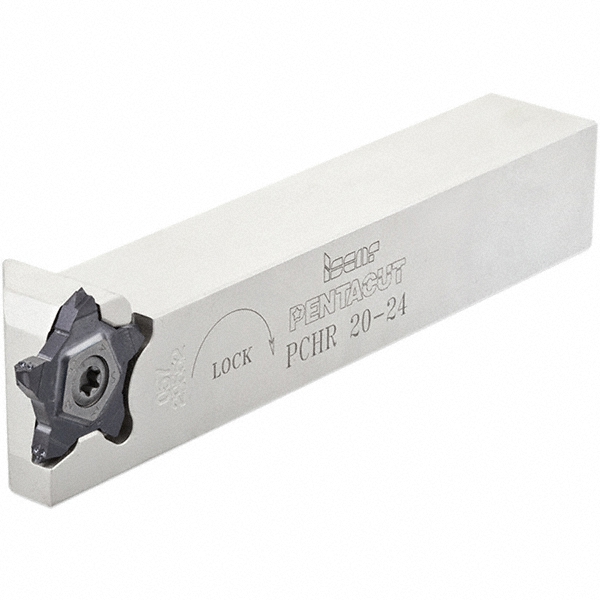 Iscar Indexable Grooving-Cutoff Toolholder: PCHRS20-24, 0.8 to 4.8 mm Groove Width, Right Hand - 2395265