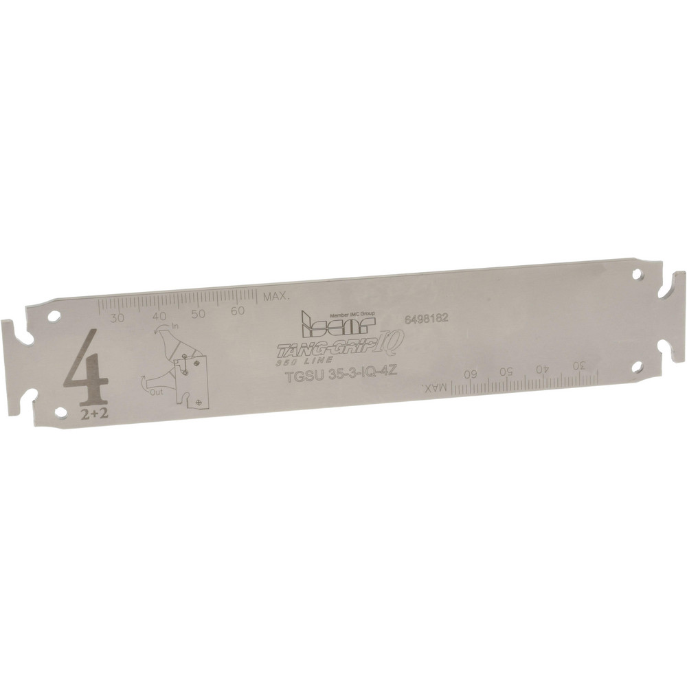 Iscar Tool Block Style TGTBU, 1.26" Blade Height, 3.937" OAL, 2.03"& OAH, Indexable Cutoff Blade Tool Block - 2302499
