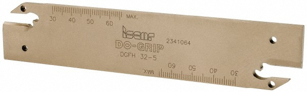 Iscar Indexable Grooving Blade: 1.2598" High, Left Hand, 0.1969" Min Width - 2300287