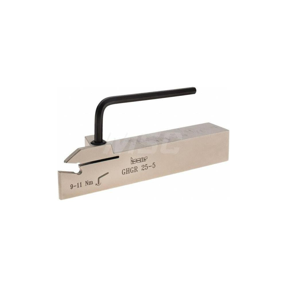 Iscar Indexable Grooving-Cutoff Toolholder: GHGR25-5, 5 to 6.4 mm Groove Width, Right Hand - 2800274