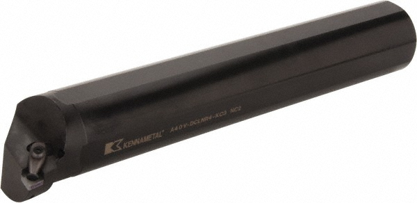 Dorian Tool Indexable Boring Bar: S40V-MCLNR-5, 3.0620" Min Bore, Right Hand, 5 deg Lead - 73310155034