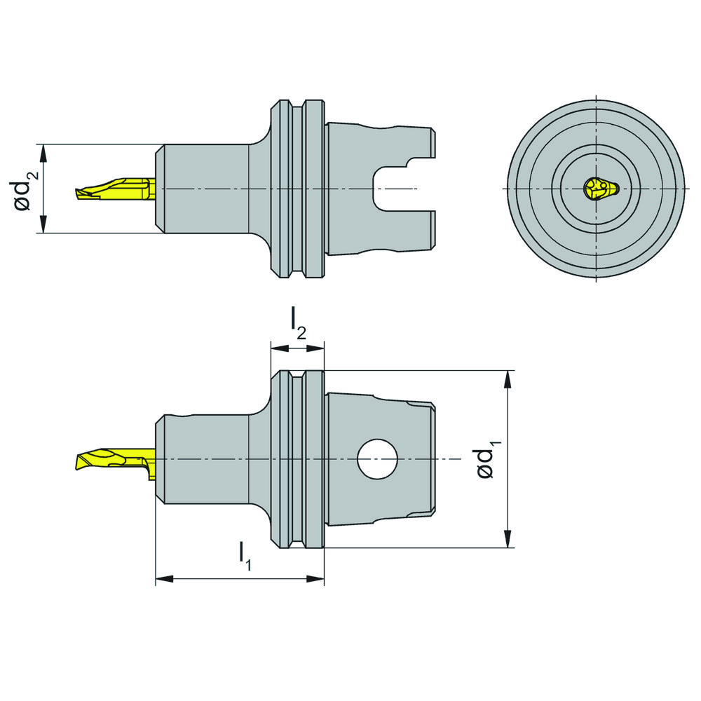 HORN Indexable Turning Toolholder: RB105.TS40.20.1.01, Screw - RB105TS4020101