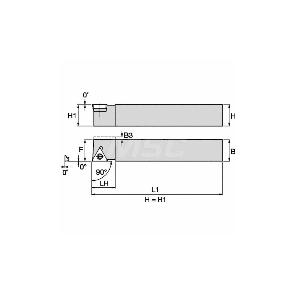 Kennametal Indexable Turning Toolholder: STACR082D, Screw - 1772118