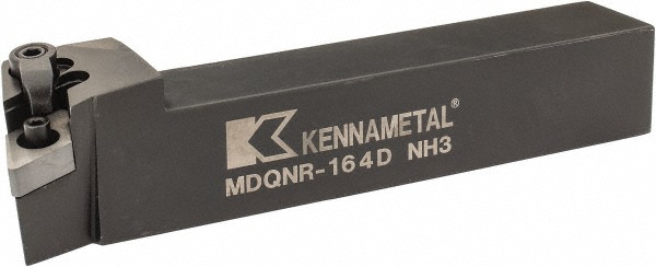 Hertel Indexable Turning Toolholder: MDQNR164D 1" SHANK, Clamp & Screw - 1000121