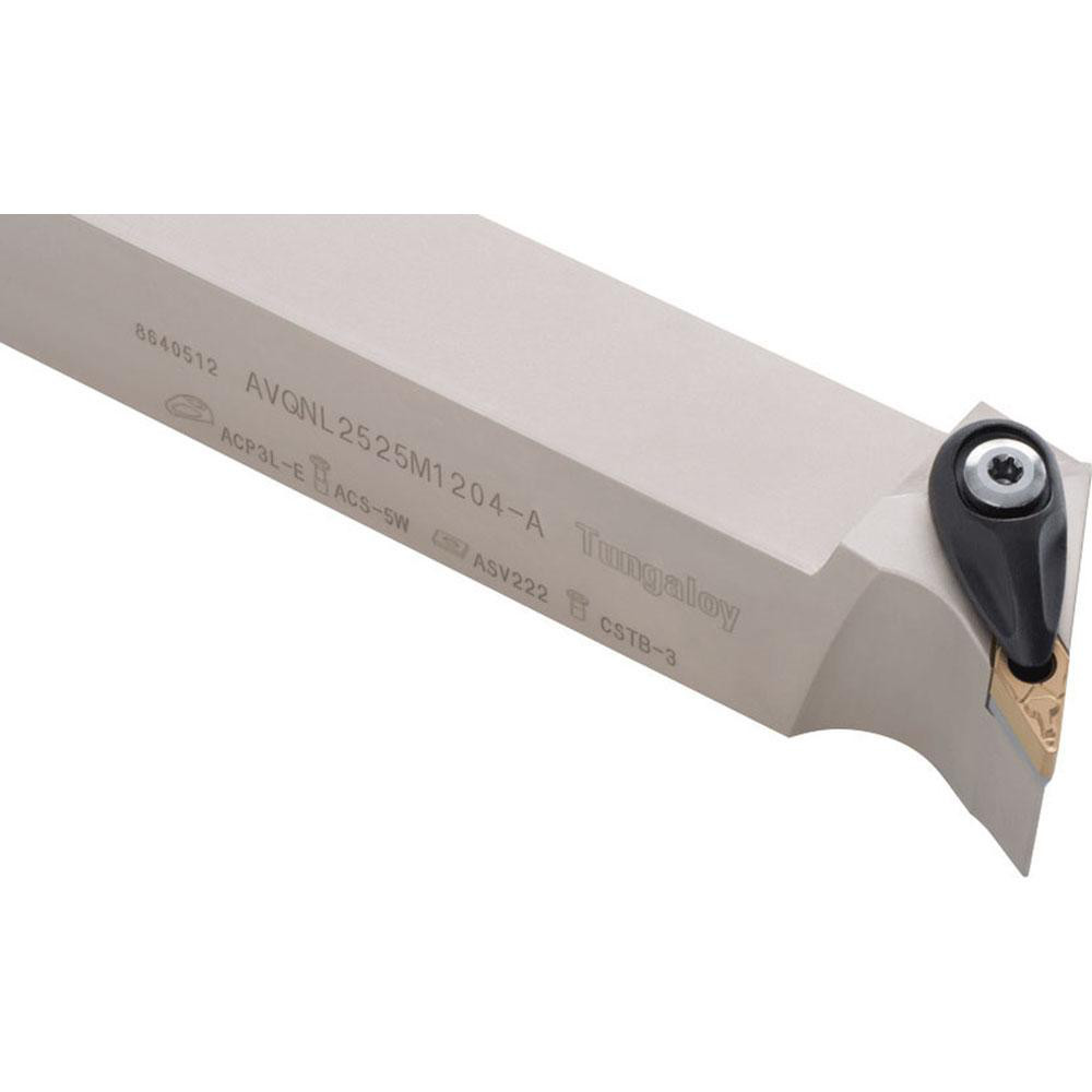 Tungaloy Indexable Turning Toolholder: AVQNR122.33-A, 117.500 deg Lead Angle, Clamp - 6759383