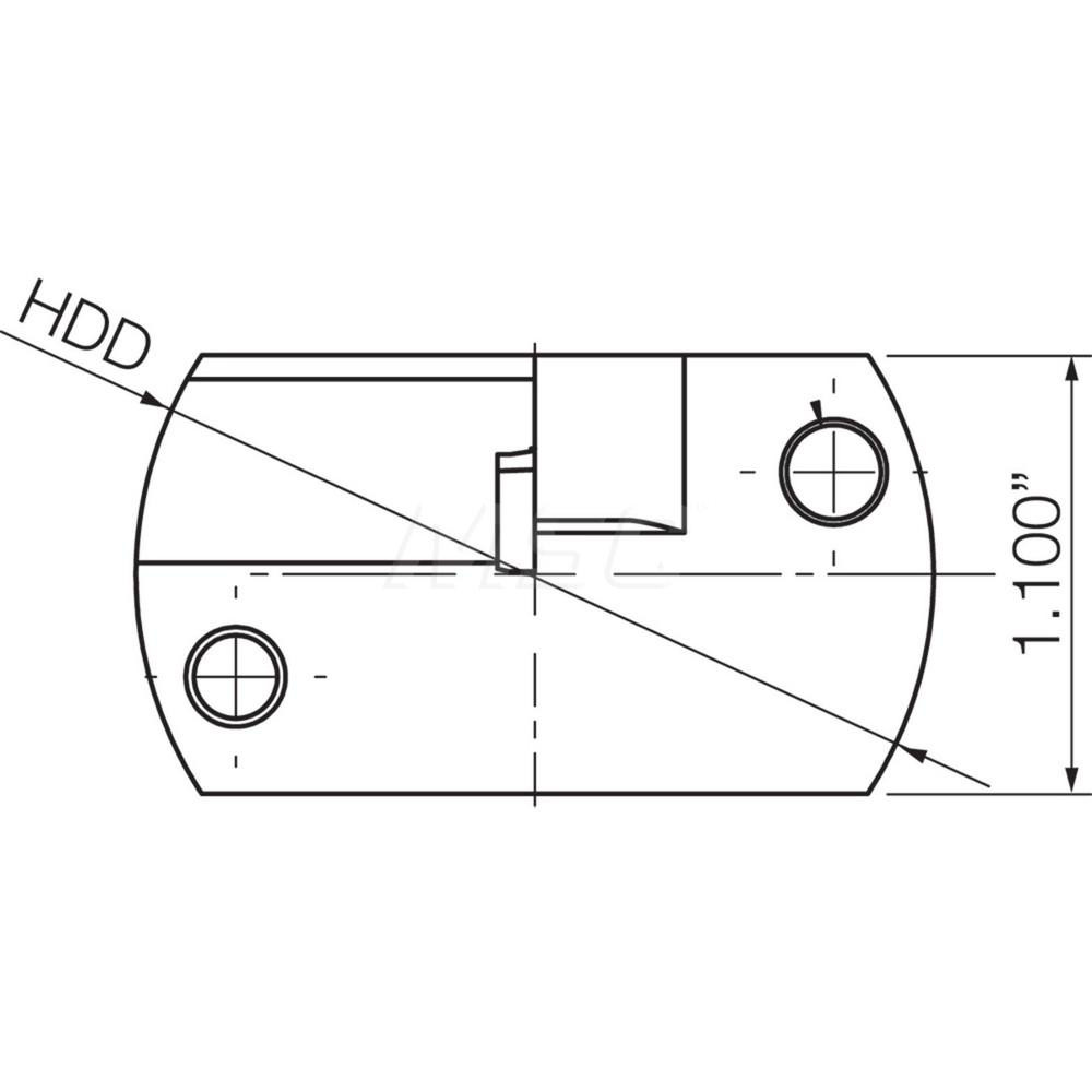 Kyocera Indexable Turning Toolholder: KSTBSR1620DCET325, Clamp & Screw - OTM87639