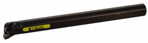 Kennametal Indexable Boring Bar: A25RDDQNR11KC04, 32.00 mm Min Bore, Right Hand, 25.00 mm Shank Dia, 17.5 deg Lead, Steel - 2441951