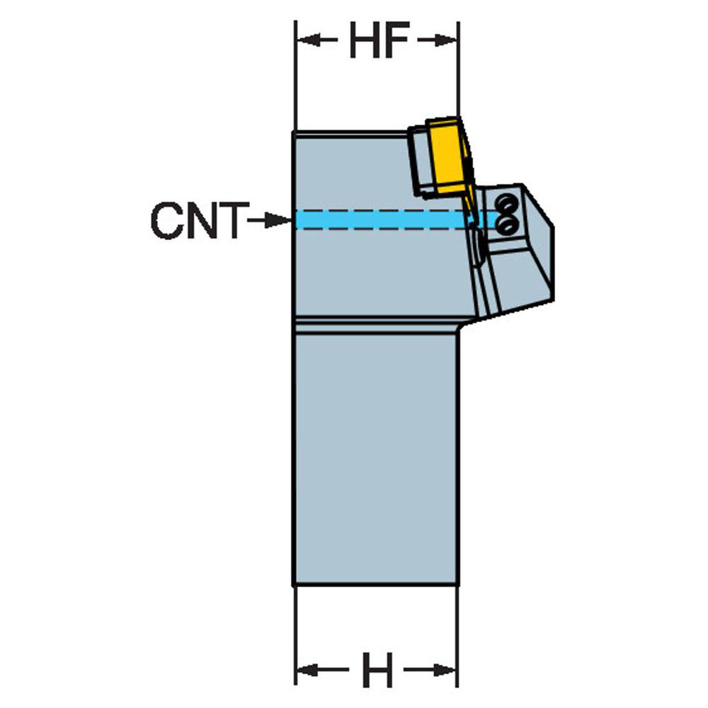 Sandvik Coromant Indexable Turning Toolholder: PDJNR163DHP, Lever - 6196278