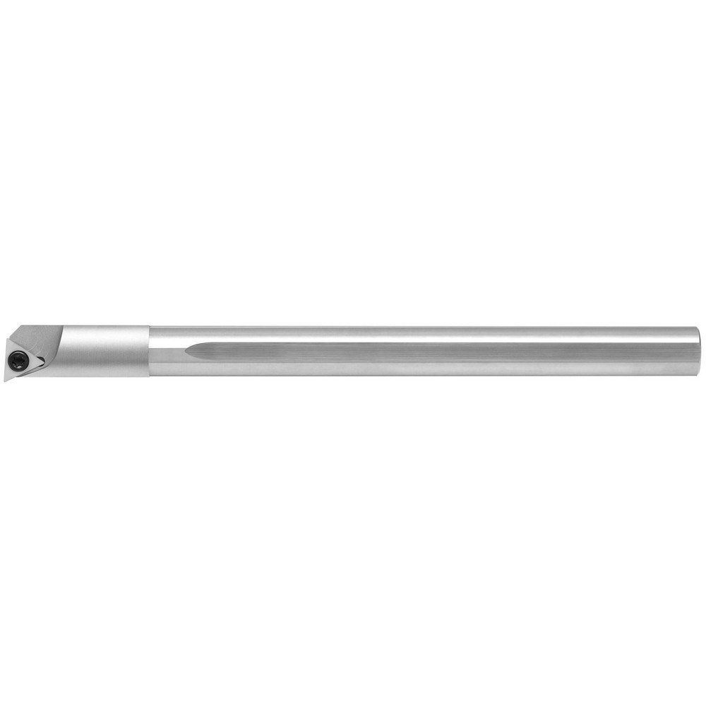 Scientific Cutting Tools Indexable Boring Bar: ACBT250F0R, 0.3000" Min Bore, Right Hand, 0 deg Lead, Solid Carbide (Shank) & Steel (Head) - ACBT250F0R