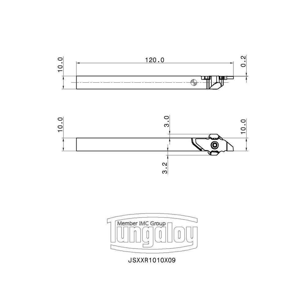Tungaloy Indexable Boring Bar: A08-SCLCL2-D11, 0.6870" Min Bore, Left Hand, 95 deg Lead, Steel (Shank) - 6862406