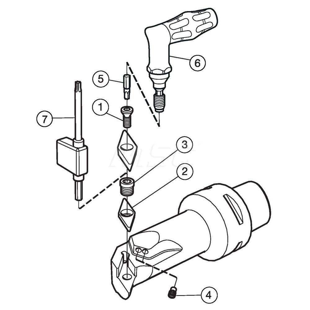 Sandvik Coromant Modular Turning & Profiling Head: Size C5, 90 mm Head Length, Right Hand - 6404605