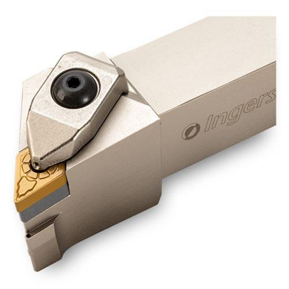 Ingersoll Cutting Tools Indexable Turning Toolholder: TDJNR16-4D-TB, 93.0 deg Lead Angle, Clamp - 6150152