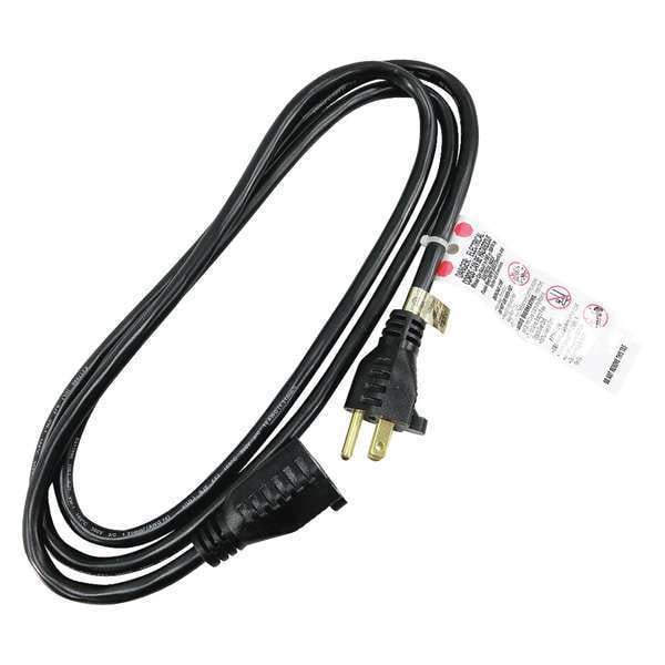 Zoro Select SJT Extension Cord, 16 AWG, Indoor, 16/3, 1 Outlets, 5-15R, Black, PVC, 5-15P, 6 ft - 5XFP9ID