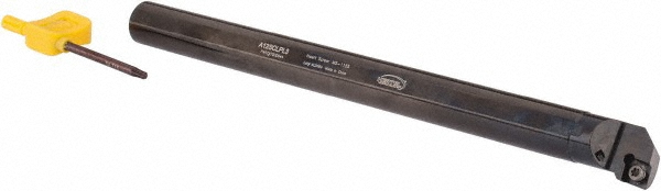 Hertel Indexable Boring Bar: A12STFPR3 3/4", 0.9300" Min Bore, Right Hand, Steel - 7000082