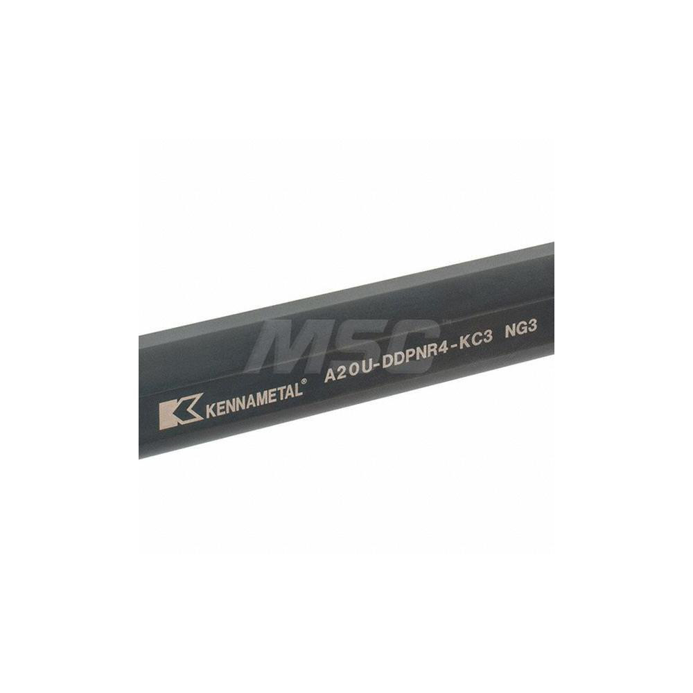 Kennametal Indexable Boring Bar: A20UDDPNR4KC3, 1.7050" Min Bore, Right Hand, 27.5 deg Lead, Steel - 2408545