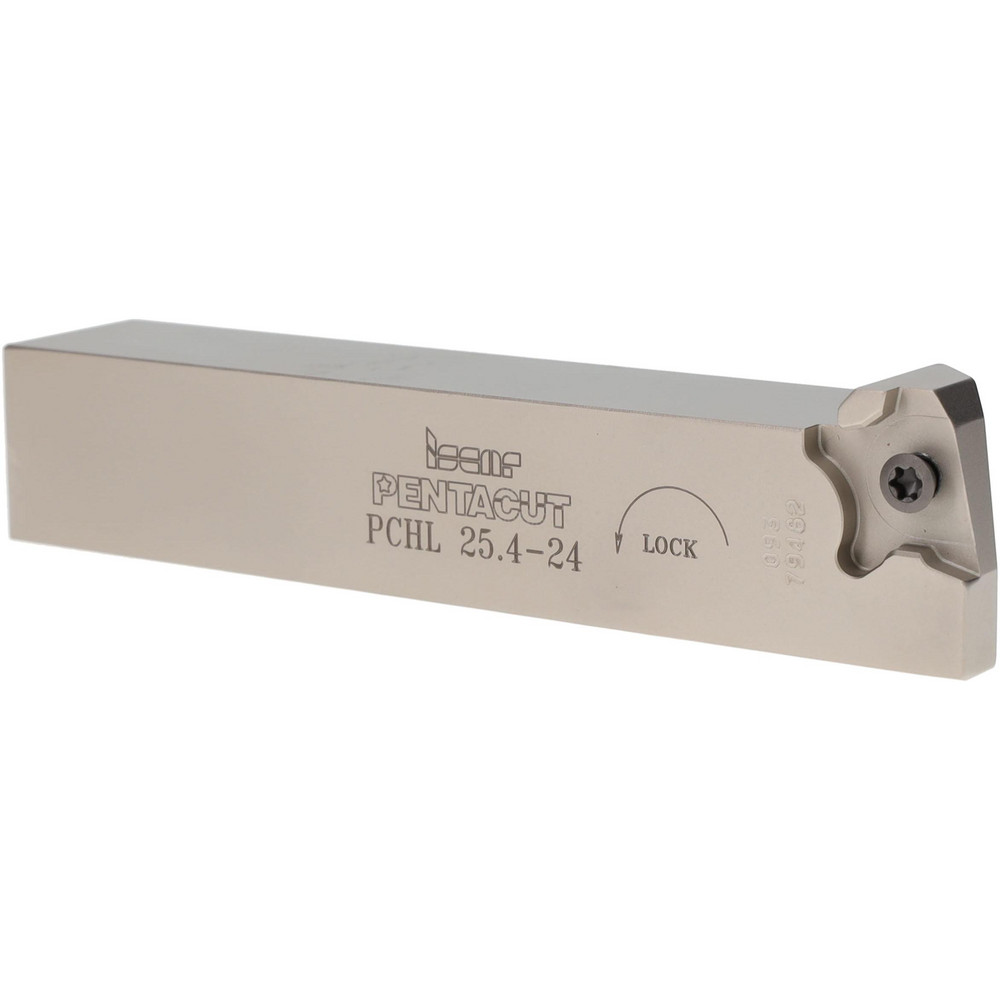 Iscar Indexable Grooving-Cutoff Toolholder: PCHR9.5-24, 0.5 mm Min Groove Width, 6.5 mm Max Depth of Cut, Right Hand - 2393364