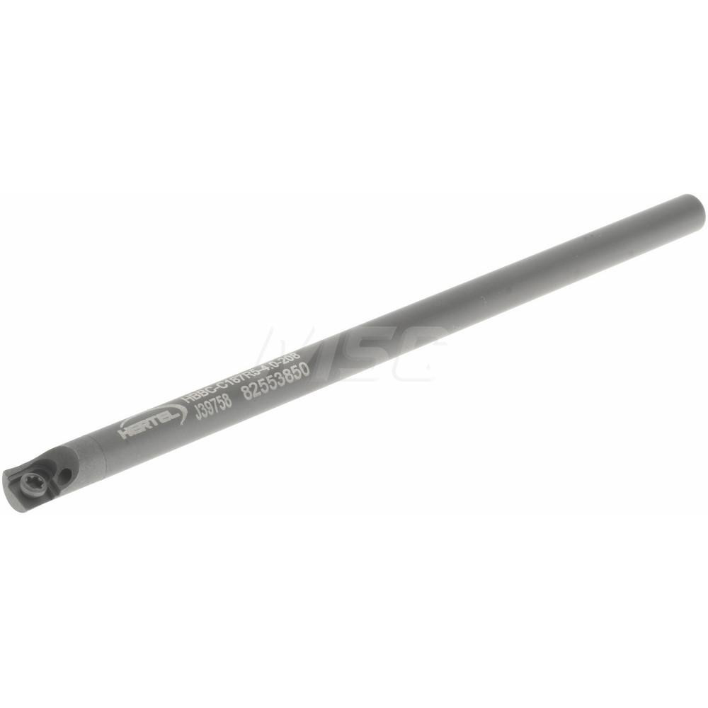 Hertel Indexable Boring Bar: HBBC-C187R5-4.0-208, 0.2080" Min Bore, Right Hand, Solid Carbide - H59868364