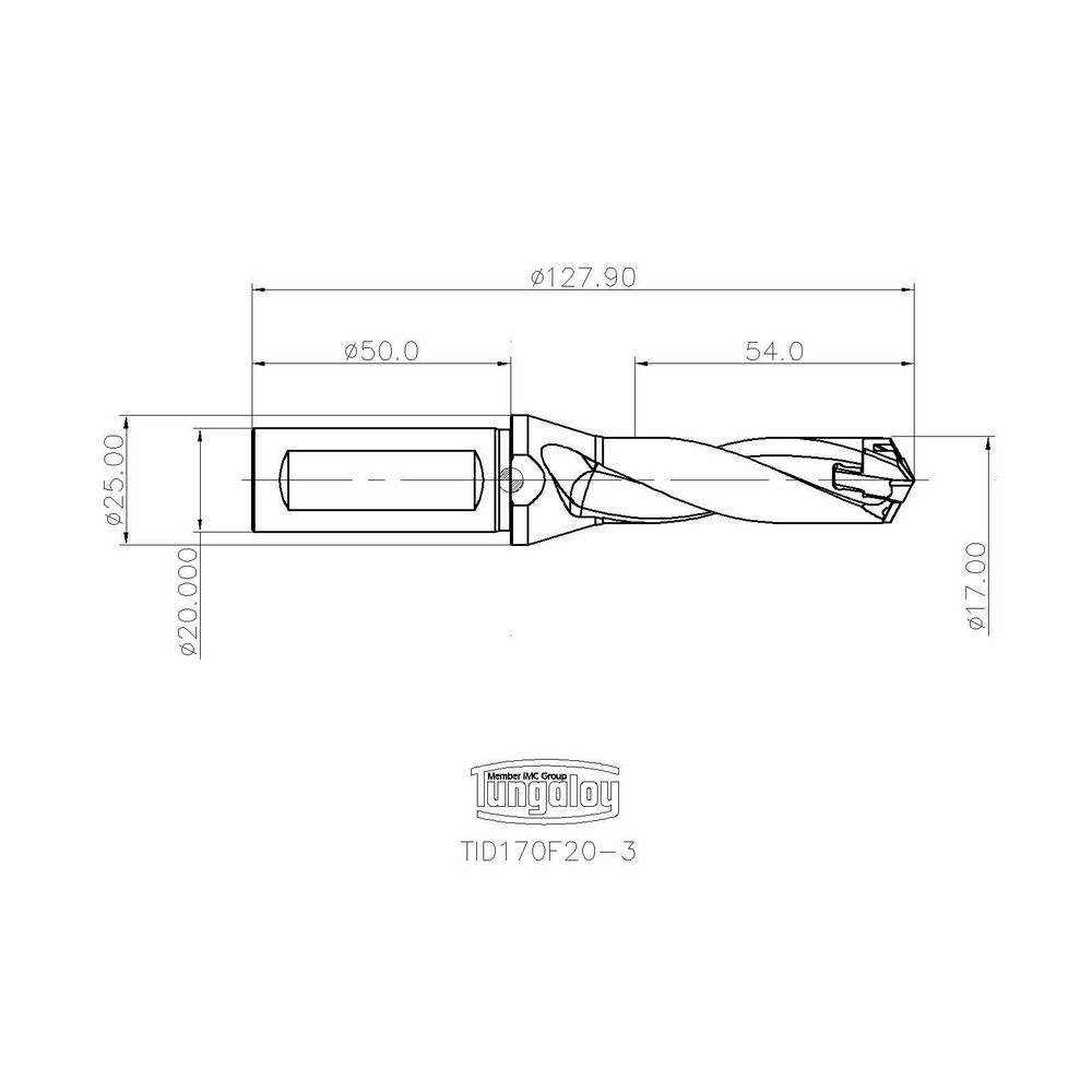 Tungaloy Indexable Boring Bar: A10-SVQCR2-D16, 1.0000" Min Bore, Right Hand, 117.5 deg Lead, Steel (Shank) - 6850493