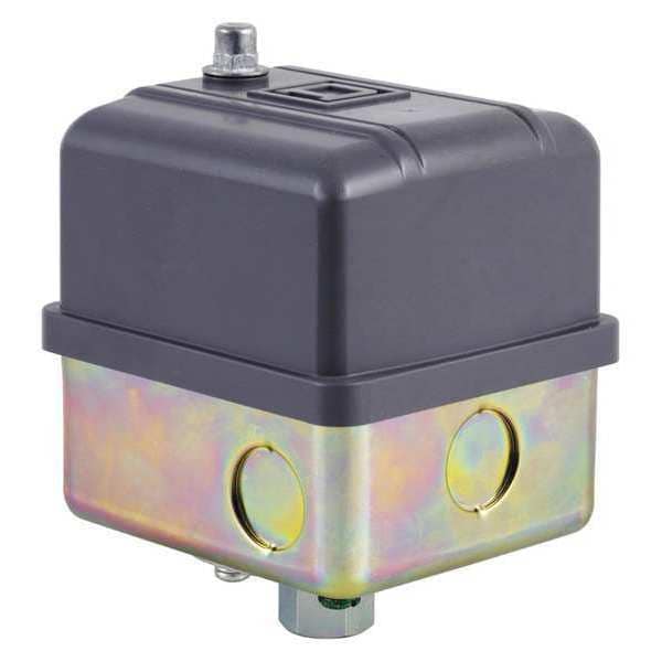 Interruptor de presión Telemecanique Sensors, (1) puerto, 1/4 pulgada, DPST, 5 a 80 psi, Acción estándar - 9013GSB2J23R