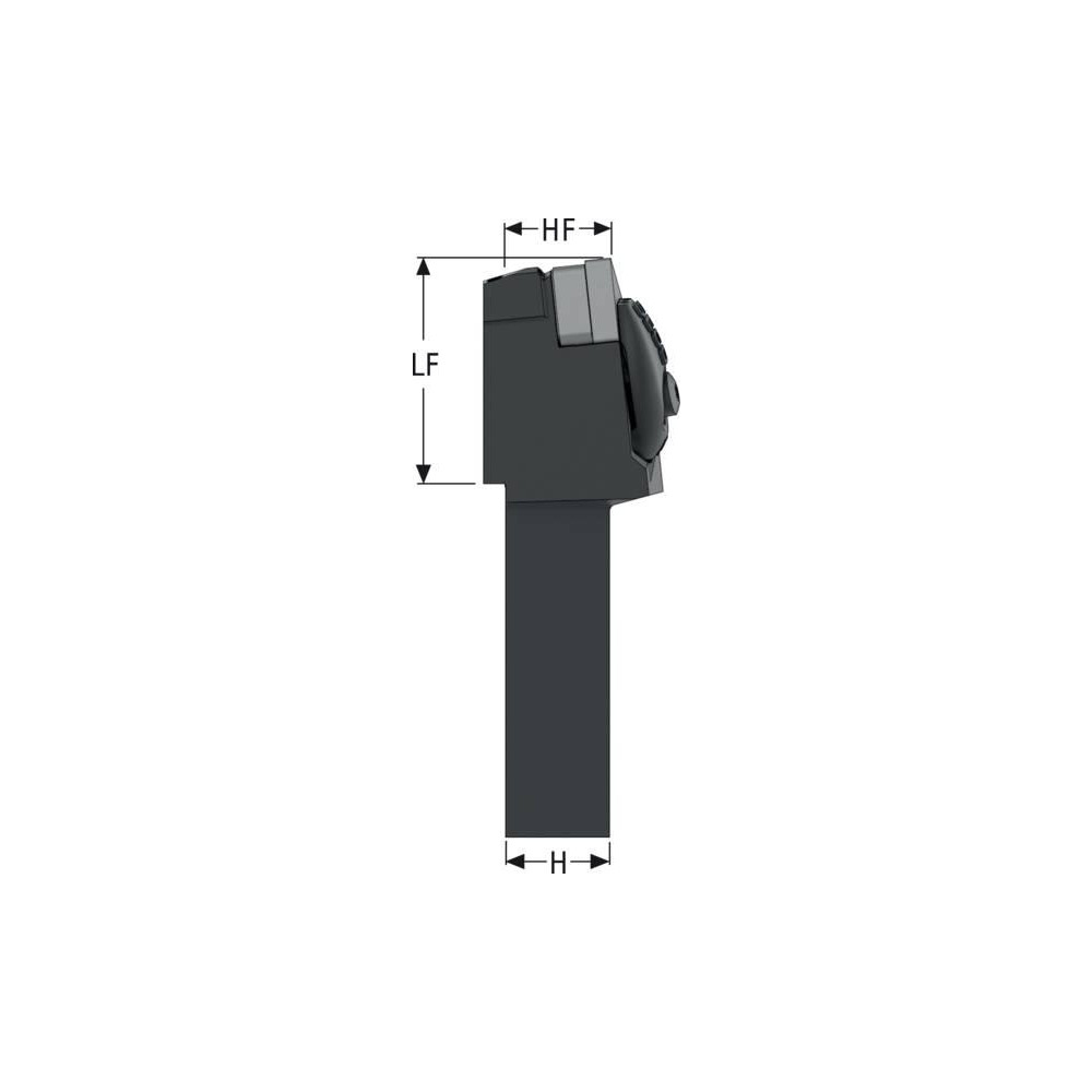 Seco Indexable Turning Toolholder: DDJNR-12-4XJETI, Clamp - 03282272