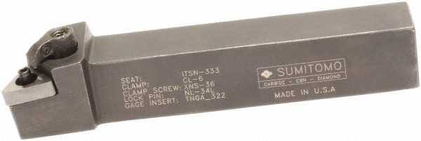 Seco 2.165" OAL x 0.787" OAW x 0.79" OAH Right Hand Indexable Turning Cartridge - 00041880