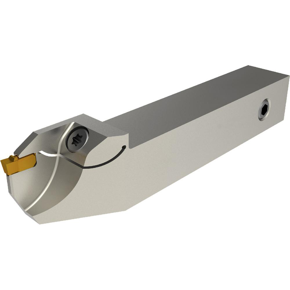 Widia Indexable Grooving-Cutoff Toolholder: WGCSCFL120316C, 0.1181 to 0.118" Groove Width, 0.63" Max Depth of Cut, Left Hand - 6765341