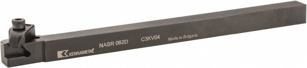 Kennametal Indexable Boring Bar: A12NEL2, 28.58 mm Min Bore Dia, Left Hand Cut, 3/4" Shank Dia, 3 ° Lead Angle, Steel - 1094832