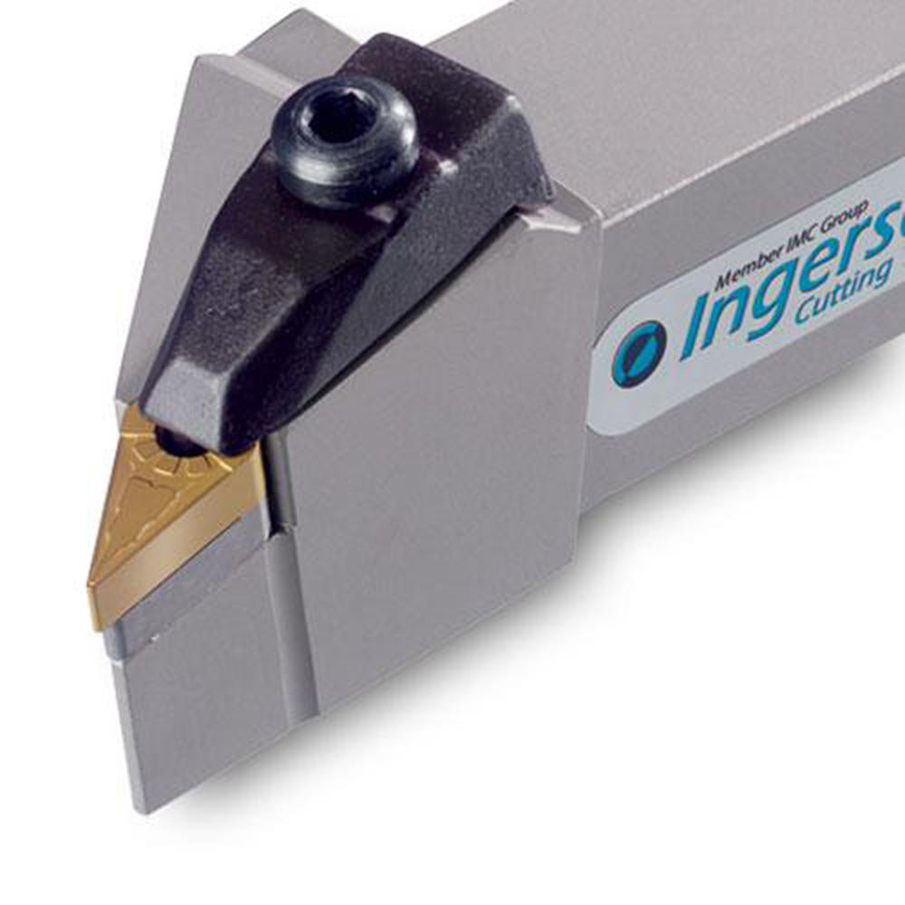 Ingersoll Cutting Tools Indexable Turning Toolholder: TVJNL20-3D, 93.0 deg Lead Angle, Clamp - 6163171