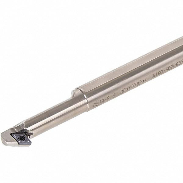 Tungaloy Indexable Boring Bar: E16R-SDZCR07-D220, 22.00 mm Min Bore, Right Hand, 16.00 mm Shank Dia, 93 deg Lead, Solid Carbide - 6849524
