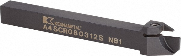 Kennametal Indexable Cutoff Toolholder: 17 mm Max Depth of Cut, 34 mm Max Workpiece Dia, 2 mm Min Insert Width, Left Hand - 4169750