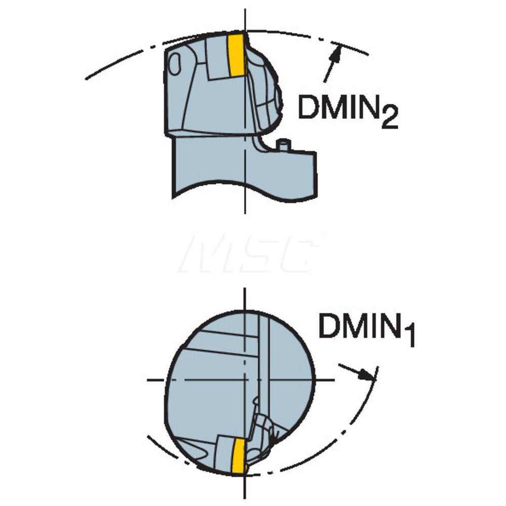 Sandvik Coromant Modular Turning & Profiling Head: Size C5, 60 mm Head Length, Right Hand - 5728122